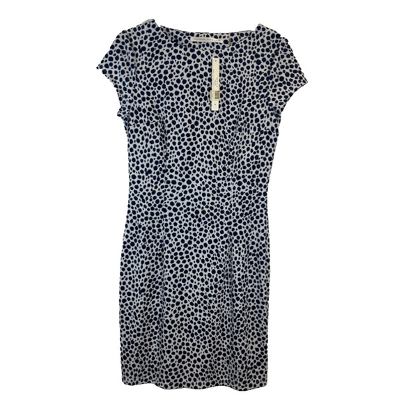 SUSANA MONACO NEW $199 Cap Sleeve Stretch Size M Dress Inkwell Free People A2 - Picture 1 of 7